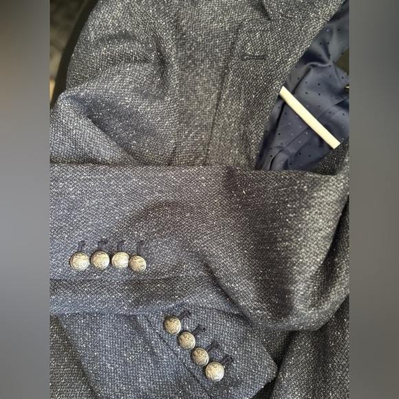 Banana Republic size 6 Blazer in blue just beautiful classic blazer well made - Picture 10 of 11